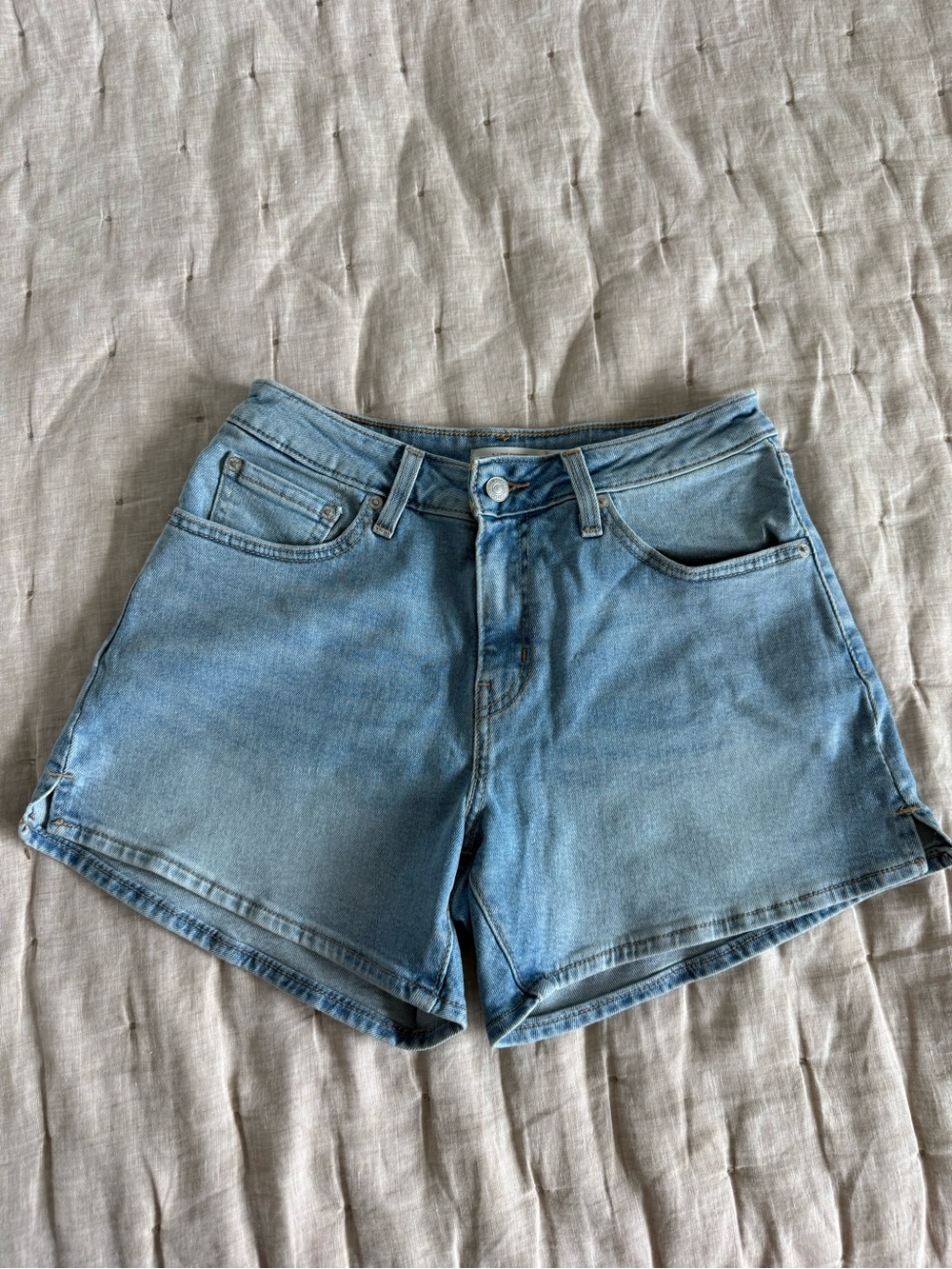 Levi's Light Blue Denim Jean Shorts